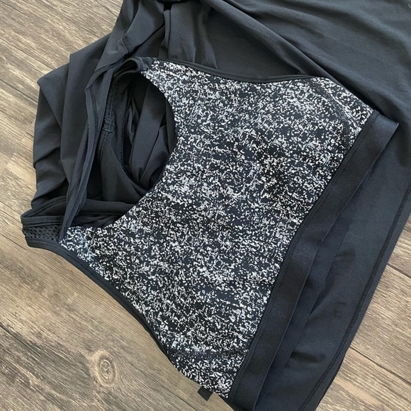 Lululemon Fit Physique Tank Black / Suited Print White Black Size 4 - Picture 5 of 15